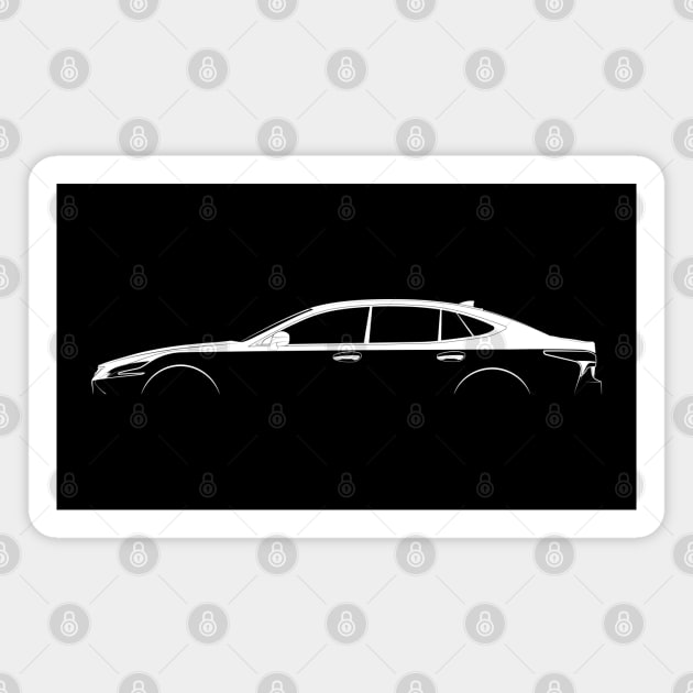 Lexus LS 500h (XF50) Silhouette Magnet by Car-Silhouettes